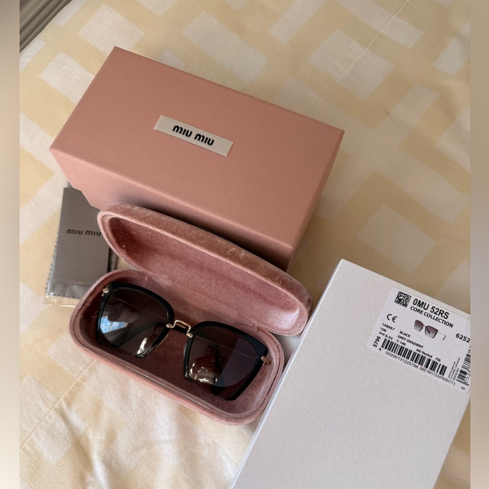 Miu Miu Gray Gradient Sunglasses